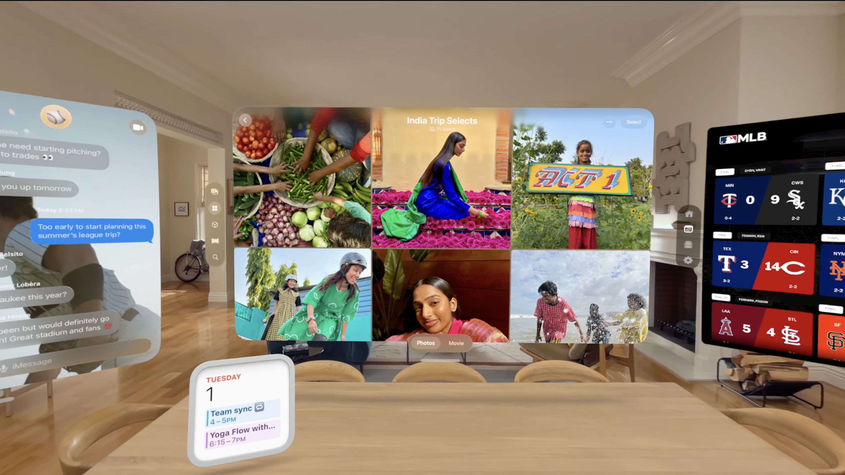 An image of the visionOS interface.